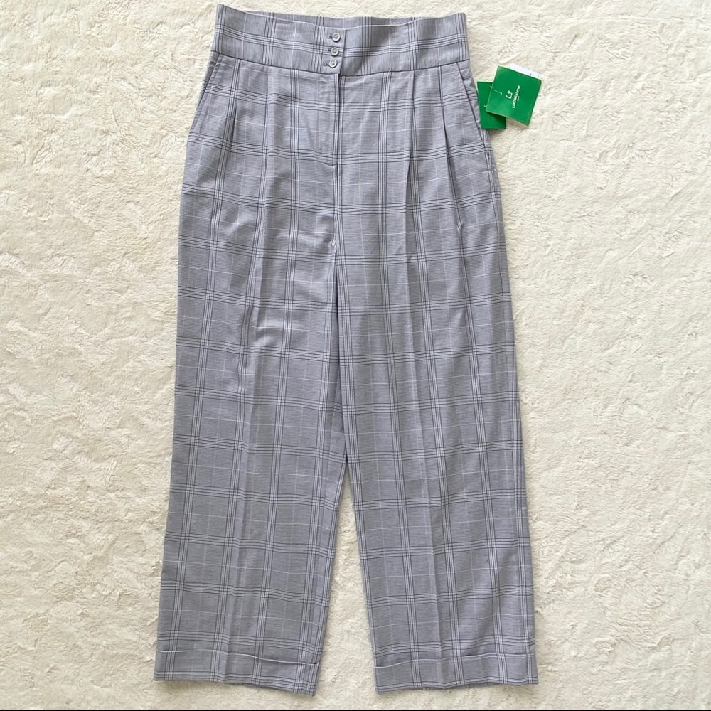 Vintage Liz Claiborne plaid high waisted trousers
